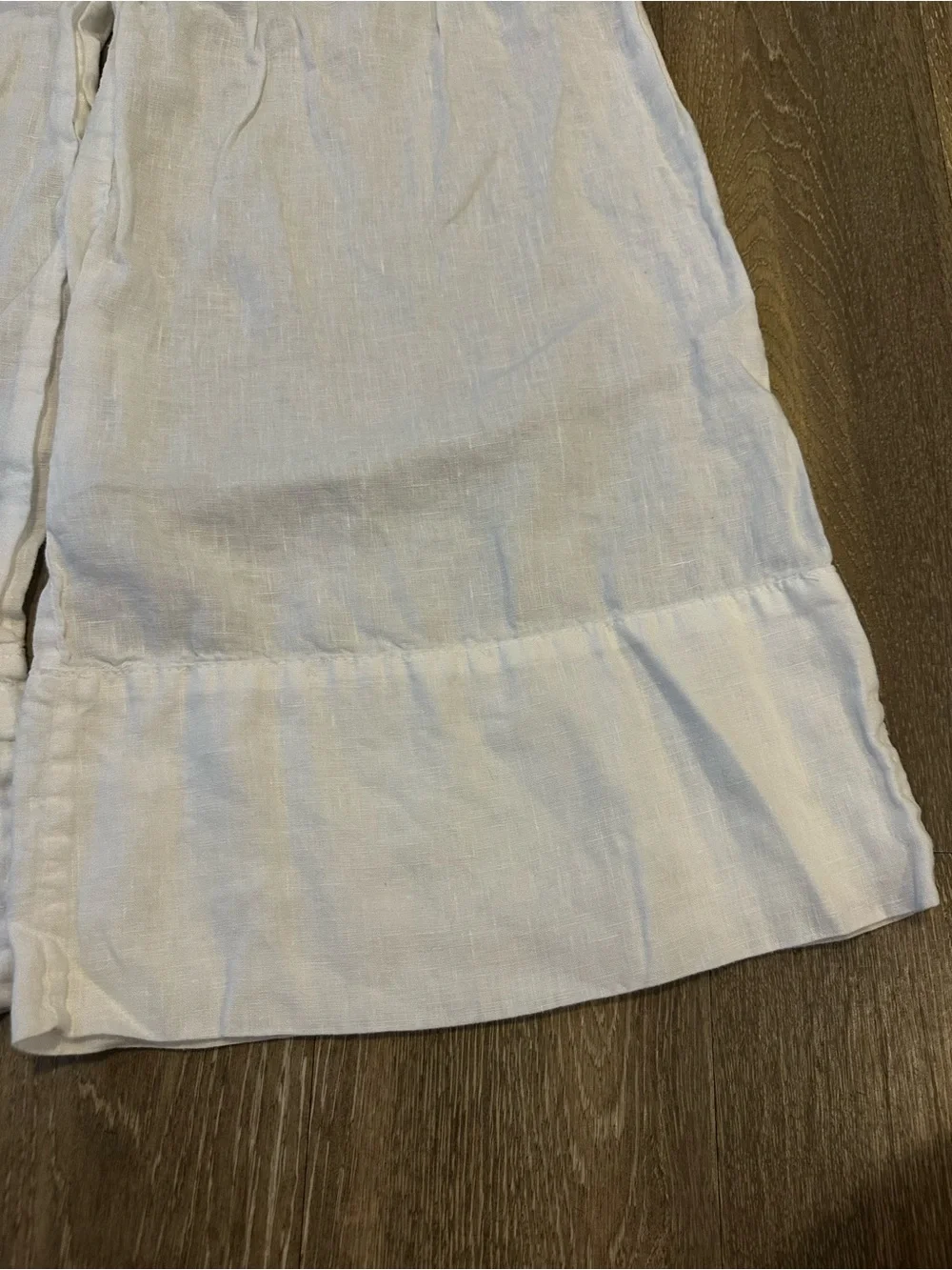 Zara Linen Wide Leg Pull on Pants